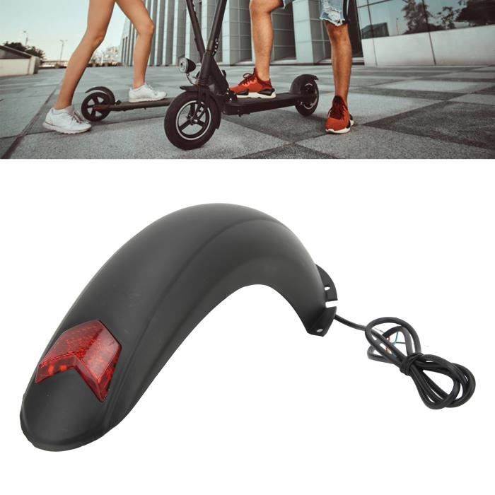 Garde-boue Arrière Scooter électrique 10 Pouces – Avec Feu, Plastique, Facile à Monter - 8