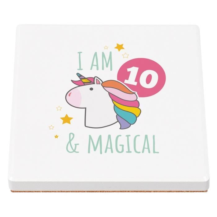 Sous Verre Décapsuleur (1 Unité) I Am 10 And Magical Anniversaire