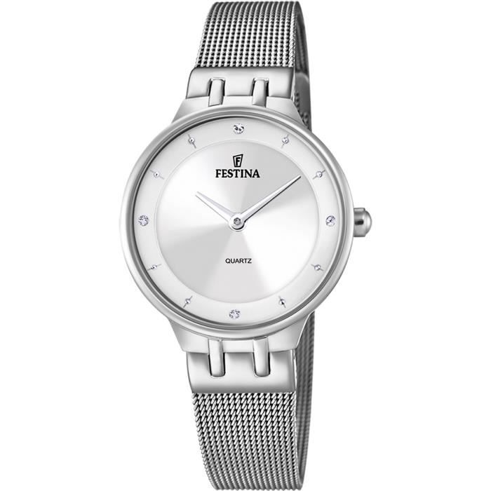 Montre Femme - FESTINA - MADEMOISELLE - Acier Gris -