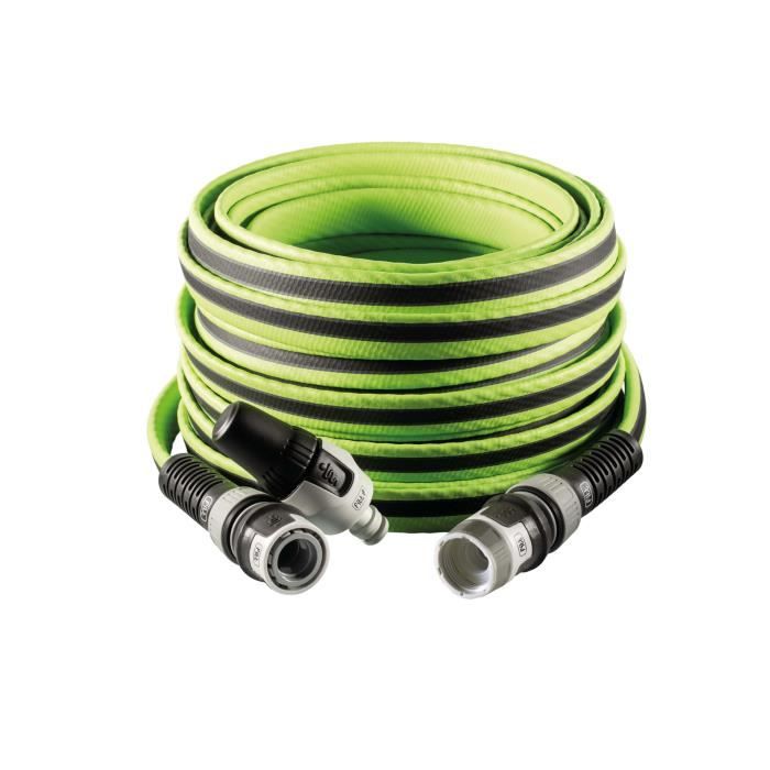 FITT FORCE 1/2 20 m, Tuyau d'arrosage compact et léger pour usage intensif avec lance, couleur lime