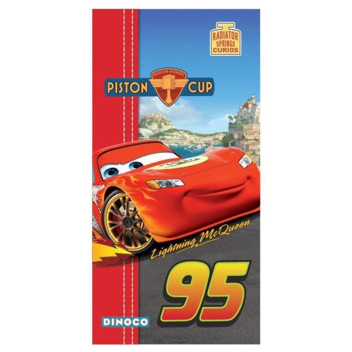 Serviette De Plage Cars Lightning McQueen Et Cruz Ramirez - 140x70 Cm, 83% Coton Pour Enfants