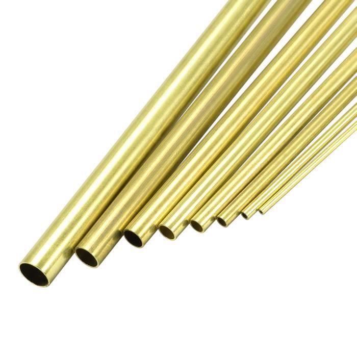 Sourcing Map Tube Cuivre 2mm 3mm 4mm 5mm 6mm 7mm Diamètre Externe X 0.5mm Paroi Épaisseur 300mm Longueur Sans Couture Rond Tuyau Paquet De 6