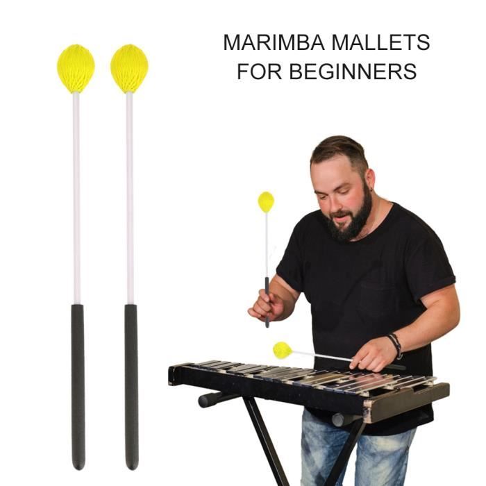 2 Maillets En Bois Pour Xylophone Et Carillon – Idéal Pour Enfants Et Adultes – Développement Musical Et Créatif