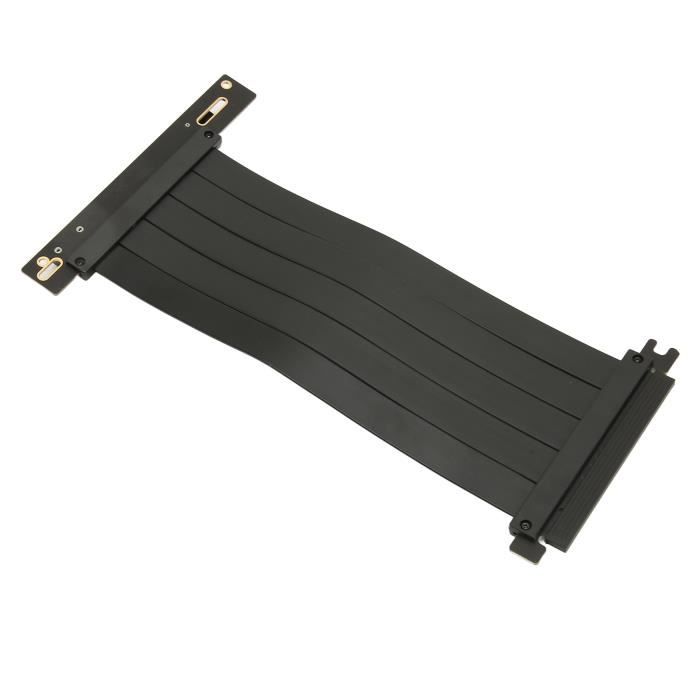Câble Riser PCIE 4.0 X16 - GOTOTOP - Haute vitesse 25,6 Go/s - Angle ...