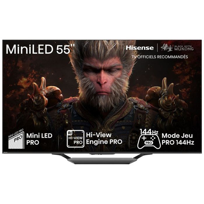 TV Mini LED QLED Hisense 55U79NQ 139 cm 4K UHD 2024 - vue 3