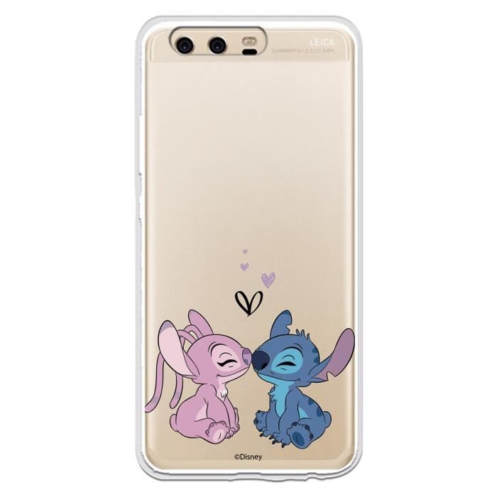Coque pour Huawei P10 Officielle de Disney Angel & Stitch Bisou - Lilo & Stitch