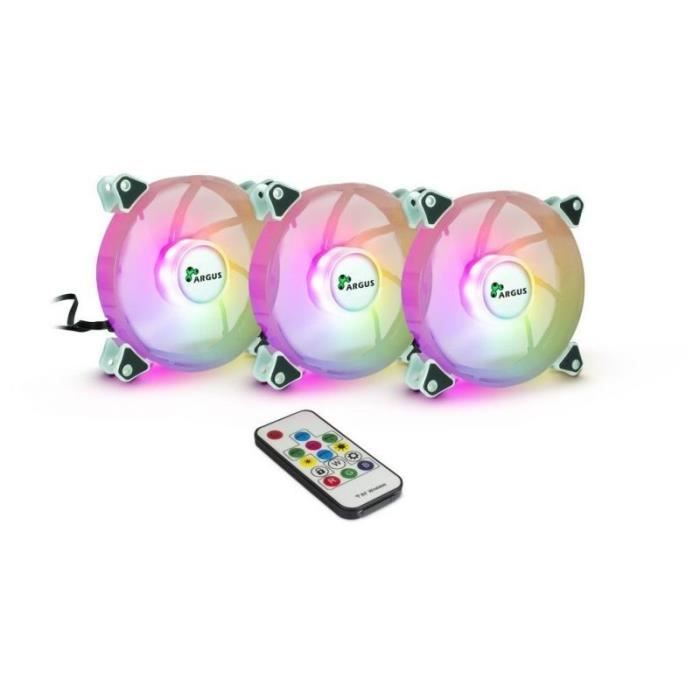 Ventilateur RGB Intertech Argus RS 45061 120 mm 4 pin PWM 300 effets
