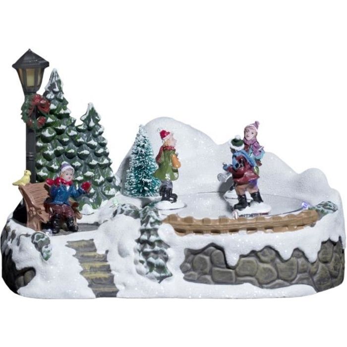 Villages de Noël décoratifs – Lumineux, en bois, animés – Silumen