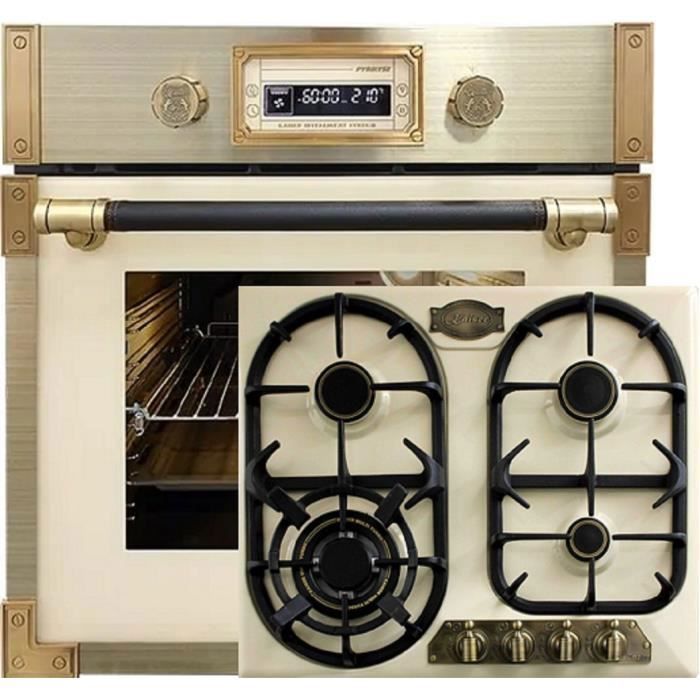 Kaiser Empire KG 6325 Em zwart kookplaat 60 cm – gas/propaan/natuur – 3,8 kW WOK-branders – nieuwigheid