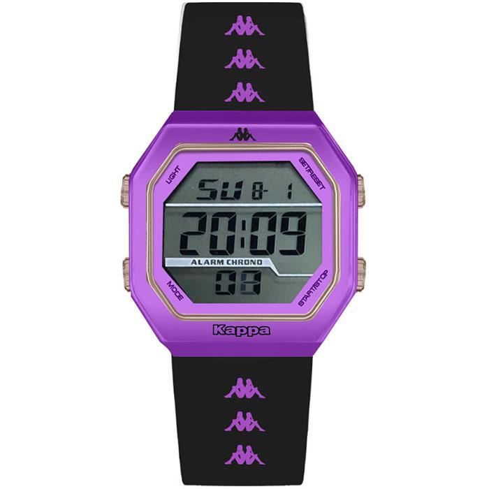 Montre - KAPPA - PE-22 - Digital - Silicone - Unisexe - Noir