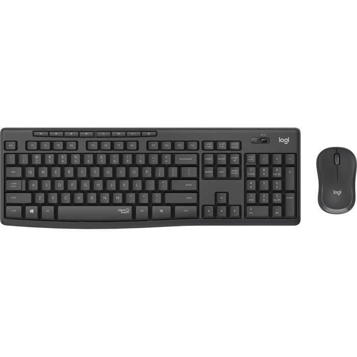 Clavier et souris sans fil LOGITECH MK295 SILENT – Graphite – Technologie de connectivité sans fil