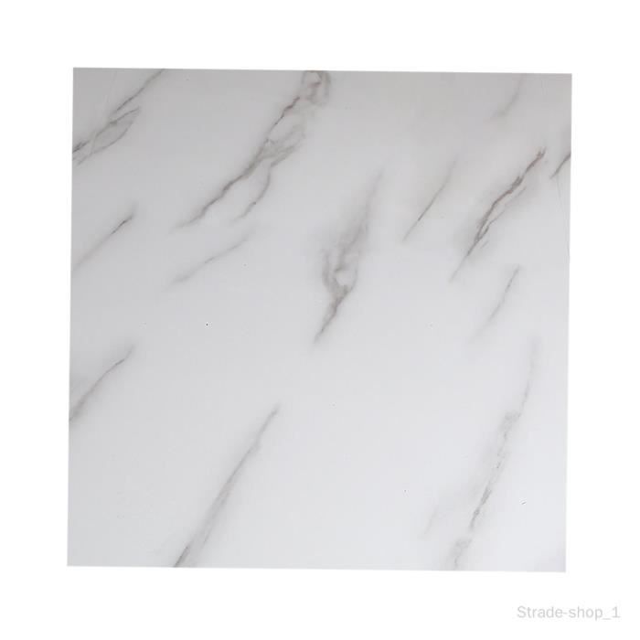 Dossier Adhésif Carrelage Pierre Composite Blanc - 12.4x13in - Lot De 10