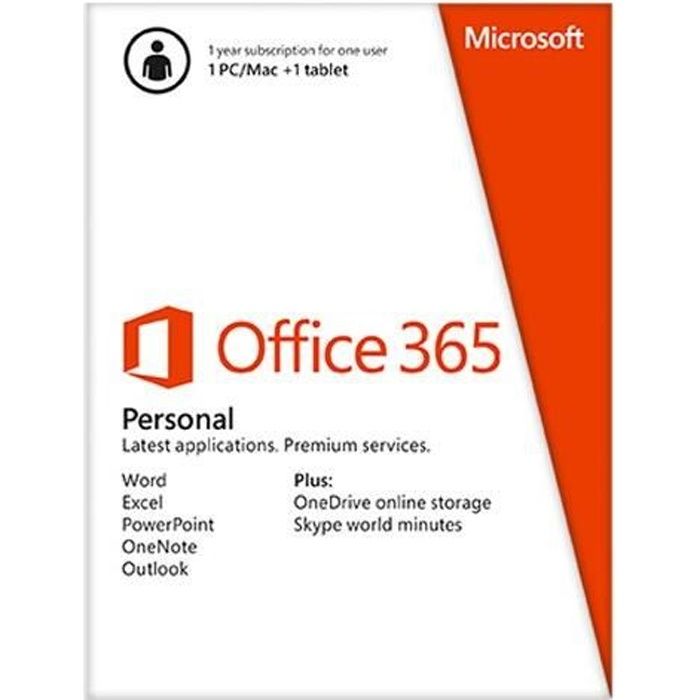 Microsoft Office 365 Personal - Abonnement ( 1 …