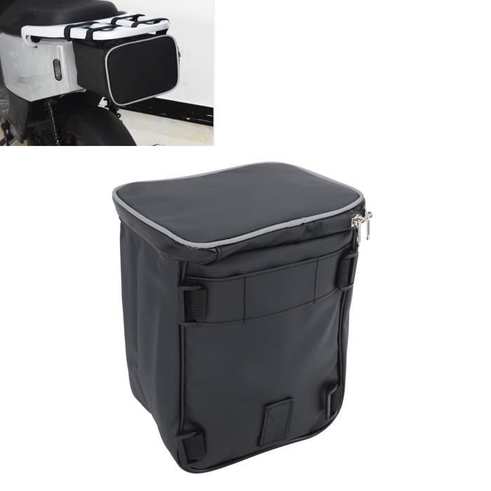 Sacoche Moto MOSISO 30L-48L Extensible - Housse Pluie Incluse - Pour Voyage Et Camping - Noir