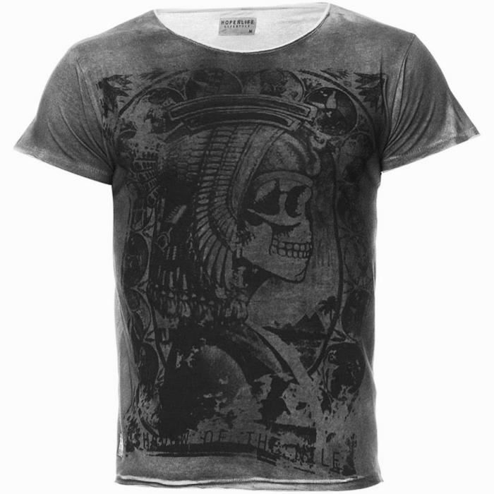 T-shirt Homme Duke D555 – Imprimé Moto, Manches Raglan, Tailles S à XXL, NEUF