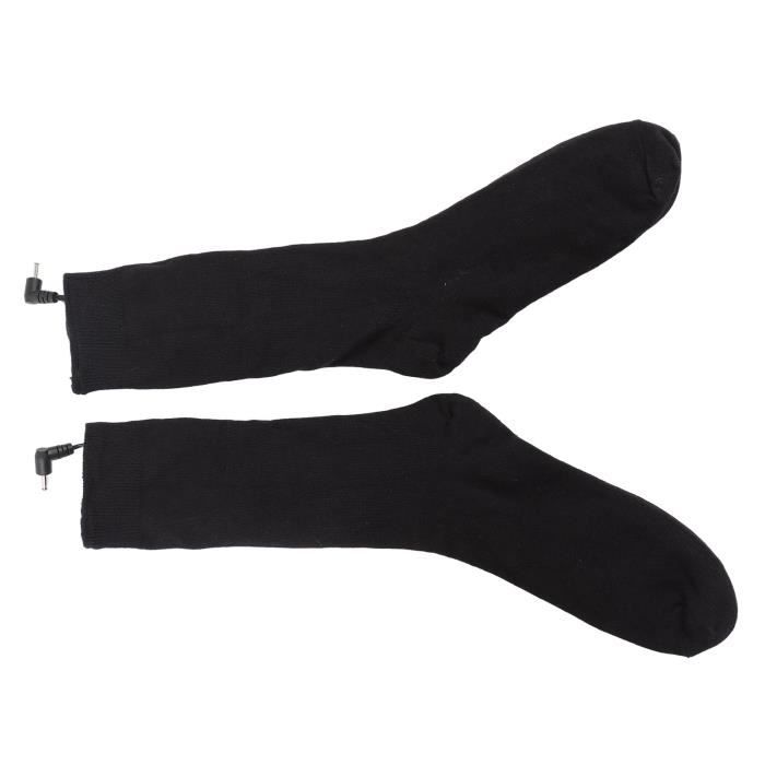 Chaussettes chauffantes électriques - Noir - Pour ski et activités