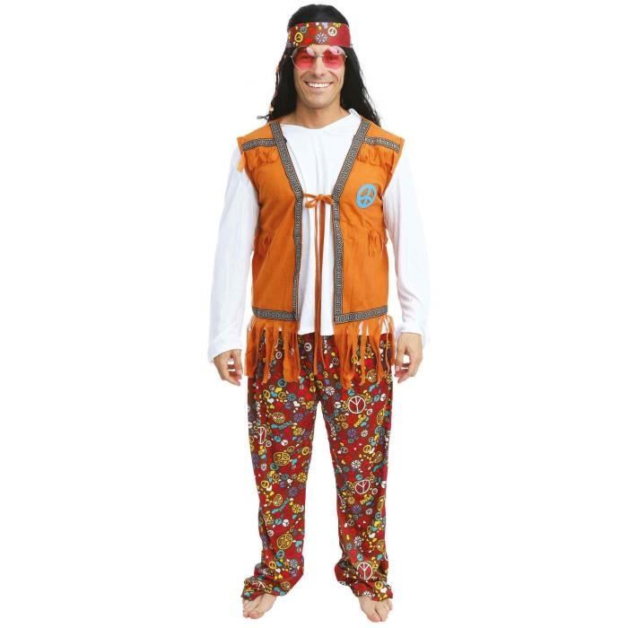 Déguisement Hippie adulte homme - PTIT CLOWN - Taille L/XL - Multicolore -  Cdiscount Jeux - Jouets