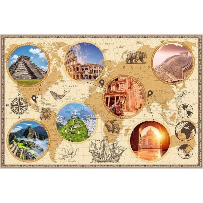 Puzzle 3000 pièces : Merveilles du monde moderne - Cdiscount Jeux - Jouets