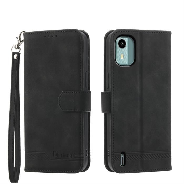 Étui Livre Flipstyle Pour Nokia C12 Pro - Noir - Neuf - Marque K-S-Trade
