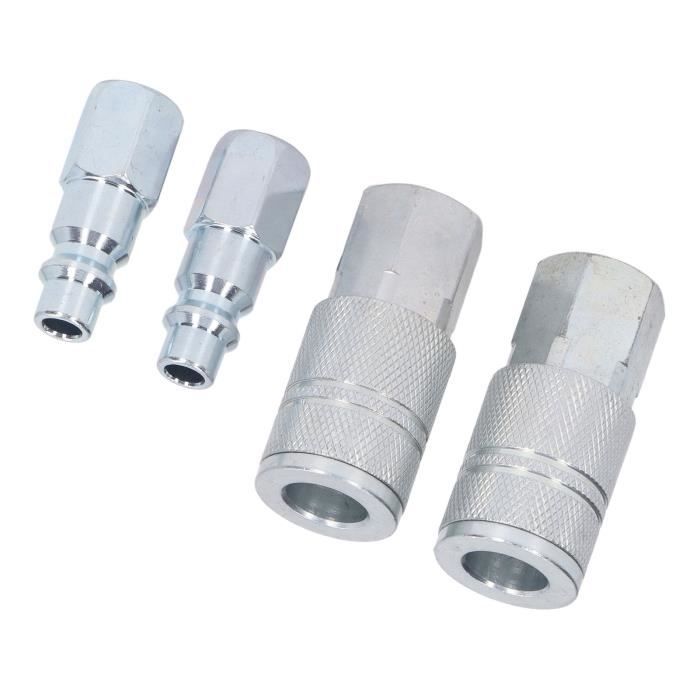 Kit De Raccords Air Comprimé – 12 Pièces, Coupleur 1/4 NPT, Cuivre Doré, Référence UK-12