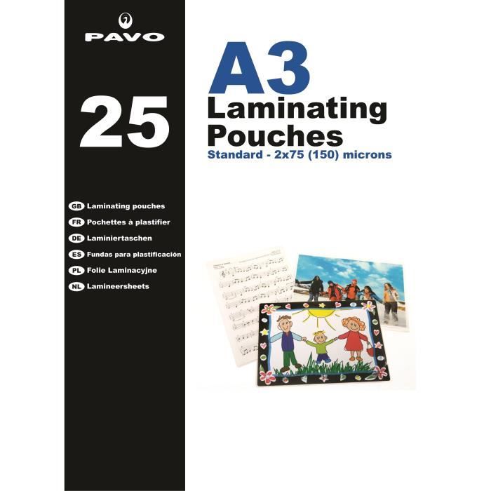 Pochettes de plastification 75 microns par face Texet Format A4 - Pack de  500 - Cdiscount Beaux-Arts et Loisirs créatifs