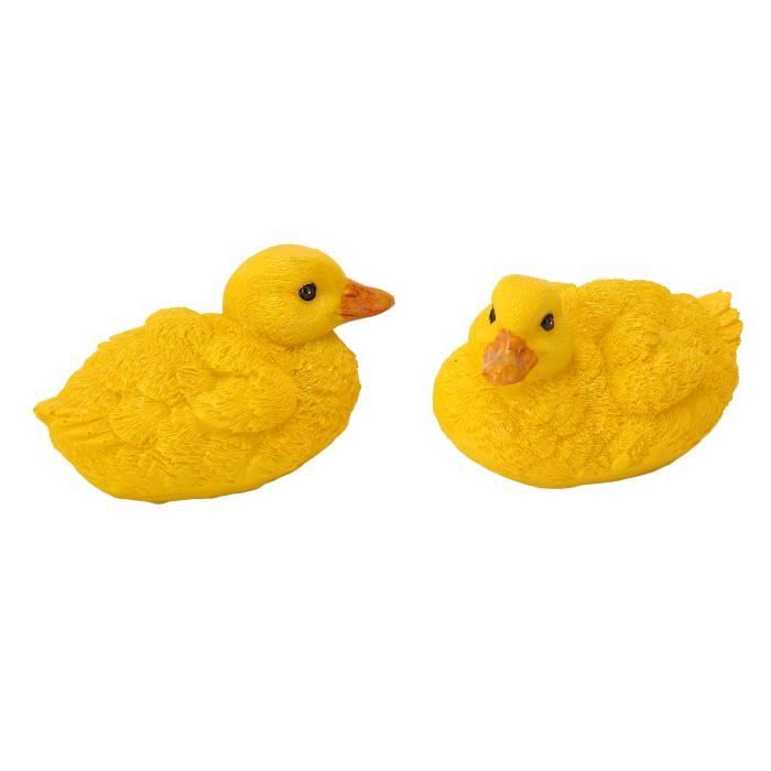 Canard Flottant Décoratif Pour Bassin - Statue En Résine 21.5x12cm, Décoration étang, Jardin, Piscine (300g)