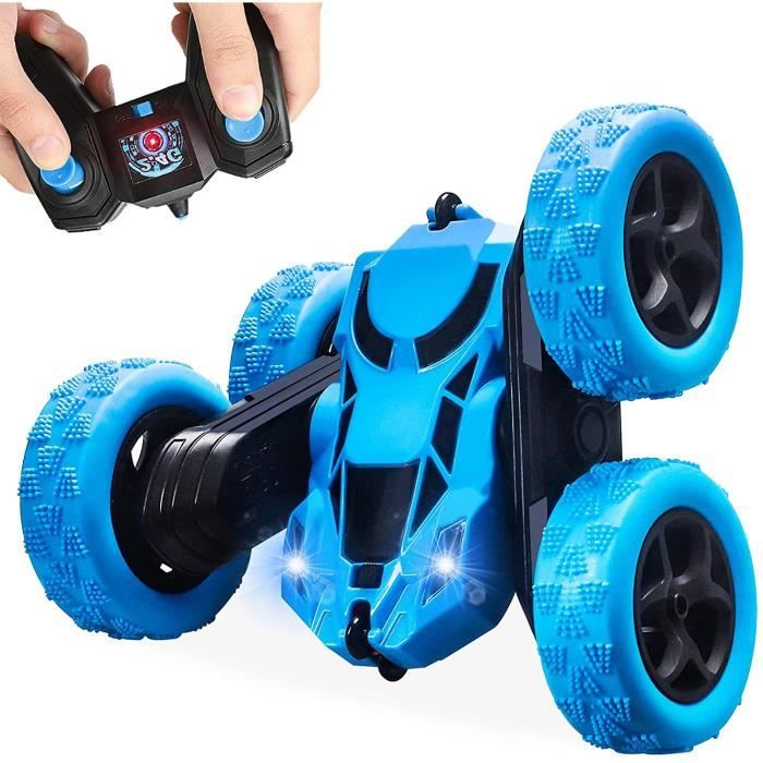 Aytop RC Voiture Telecommandé Tout Terrain, 6WD Crawler RC Stunt Ca 24 Ghz Rc Buggy Avec Led 360 Rotating Spray Mist Rc St Amz B