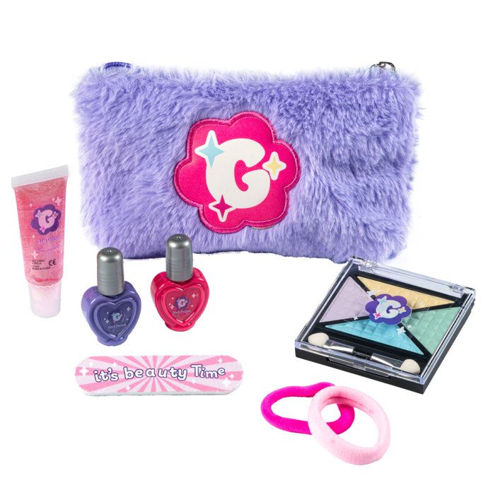 Trousse de Maquillage Glam me Up Smoby Trousse gloss vernis palette avec 4 poudres applicateurs Dès