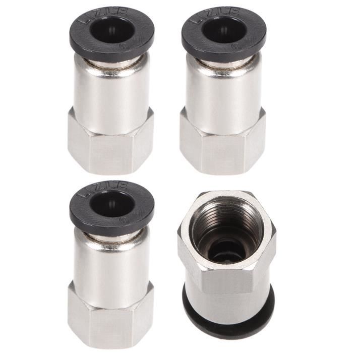 Raccord Pneumatique 6mm Tube à 1/8" NPT Mâle - Lot De 2 Pièces, Marque Uxcell - Neuf