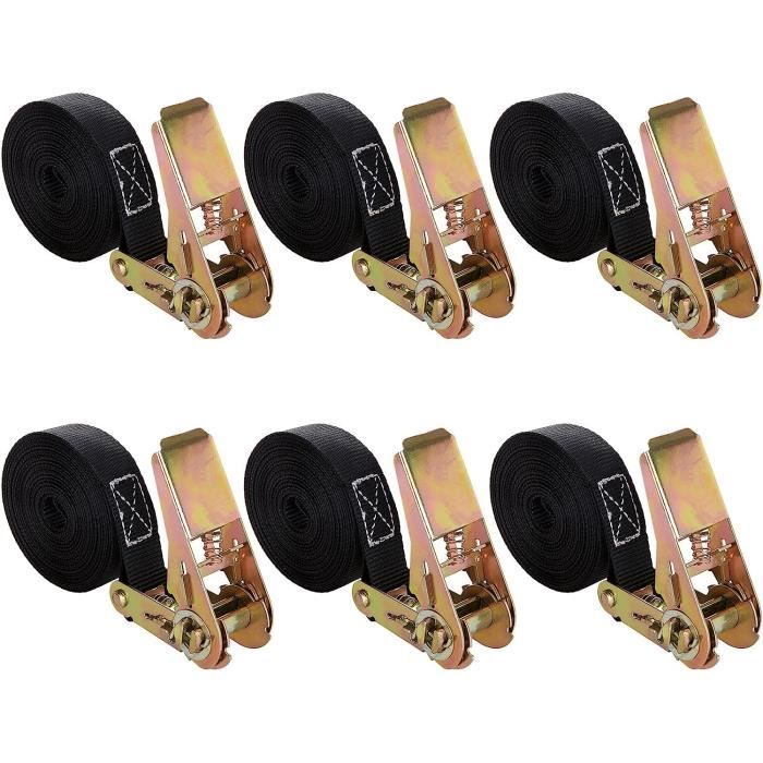 Lot De 6 Sangles Réglables Pour Skis – Nylon Avec Mousse – Portage Facile Et Protection Anti-rayures