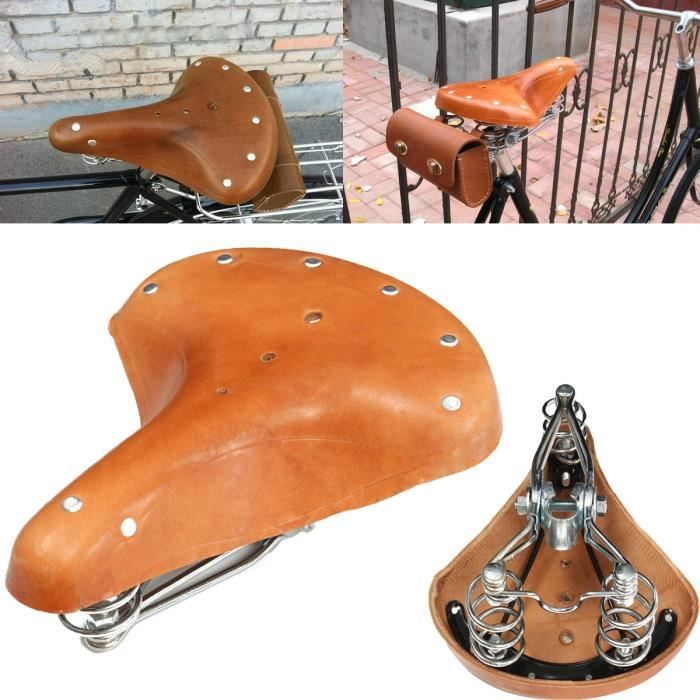 Selle cuire on sale velo