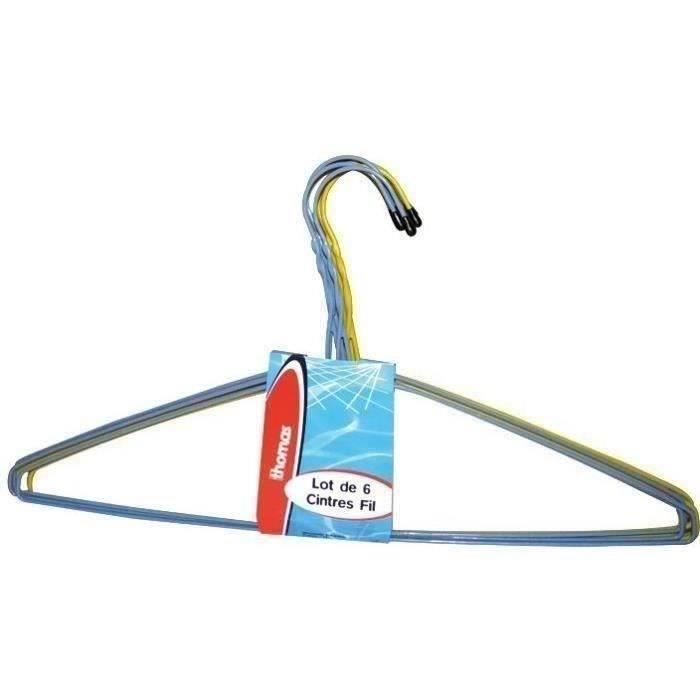 Cintre fil plastifié L : 41 cm - lot de 6