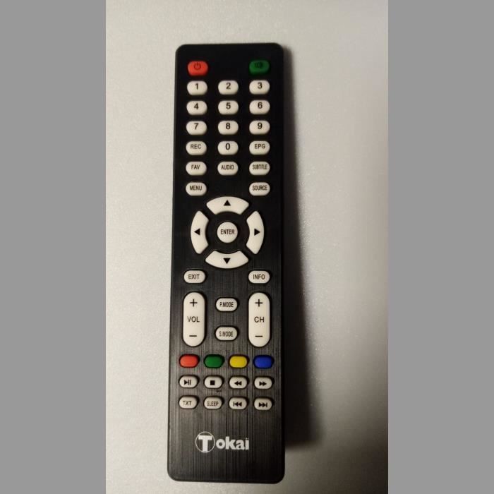 Tokai. Télécommande d'origine pour télévision TOKAI TO32Z1454. Neuve. Livré sans piles.