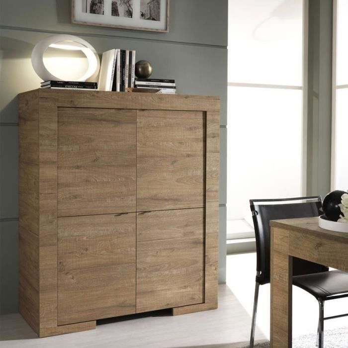 Vaisselier Armoire de salon 4 portes NAPLES L 119 x l 51 x H 140