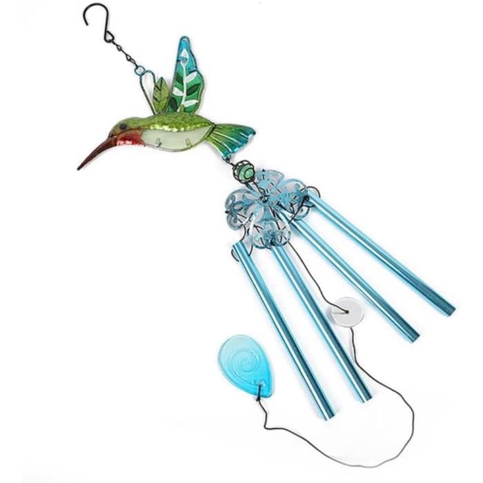 Carillon à Vent En Verre De Mer Et Bois Flotté - Longueur 45 Cm, Mélodies Apaisantes, Décoration Intérieur/extérieur