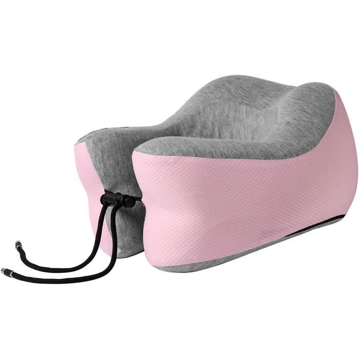 Coussin De Voyage Et Bureau Pour Le Cou Et La Tête Confort Orthopédique Et Housse Velours