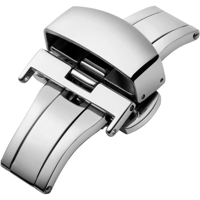 Fermoir Boucle Rallonge Sous Fermoir Acier Inoxydable 22mm - Unisexe - Argent