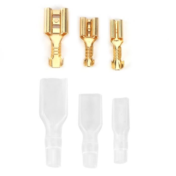 Lot De 200 Cosses à Sertir Pour Relier 2 Fils électriques – En Laiton – Connexion Rapide Et Conductivité Optimale - Discount AutoSport