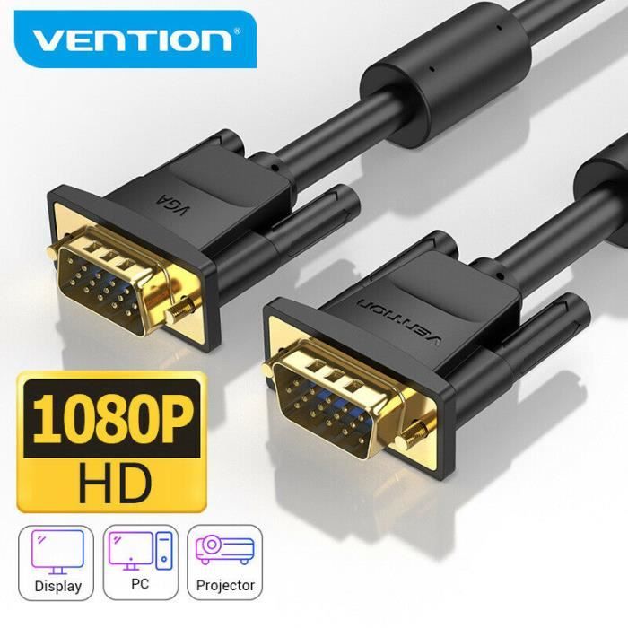 Vention – convertisseur VGA vers HDMI, câble adaptateur VGA vers HDMI,  connecteur Audio 1080P pour PC portable