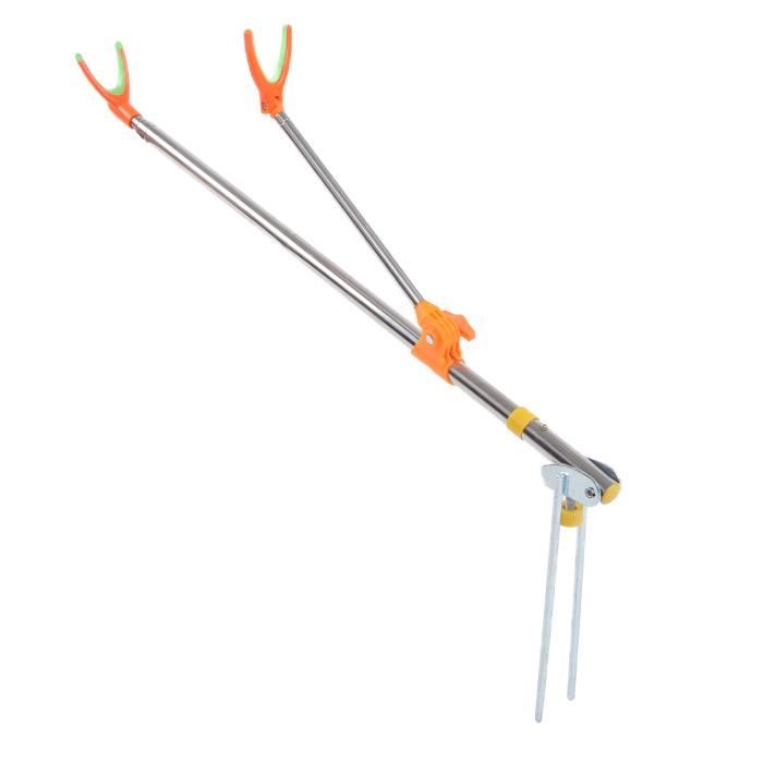 Support De Canne à Pêche Simple - Porte-Canne/Crochet De Rive Jaune - Marque Behr