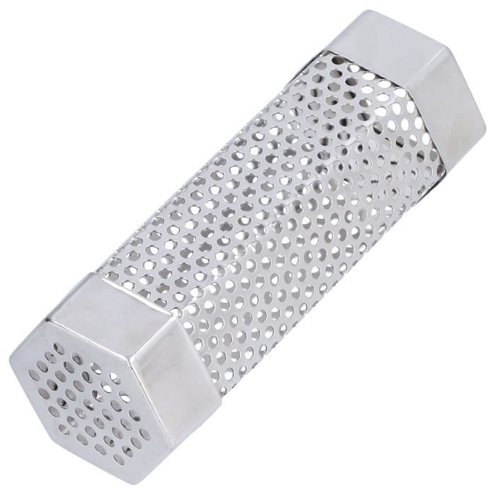 Tube Fumoir Barbecue En Acier Inoxydable 30.5 Cm - Pour Fumage Facile Viande, Fromage - Hexagonal Ou Rond