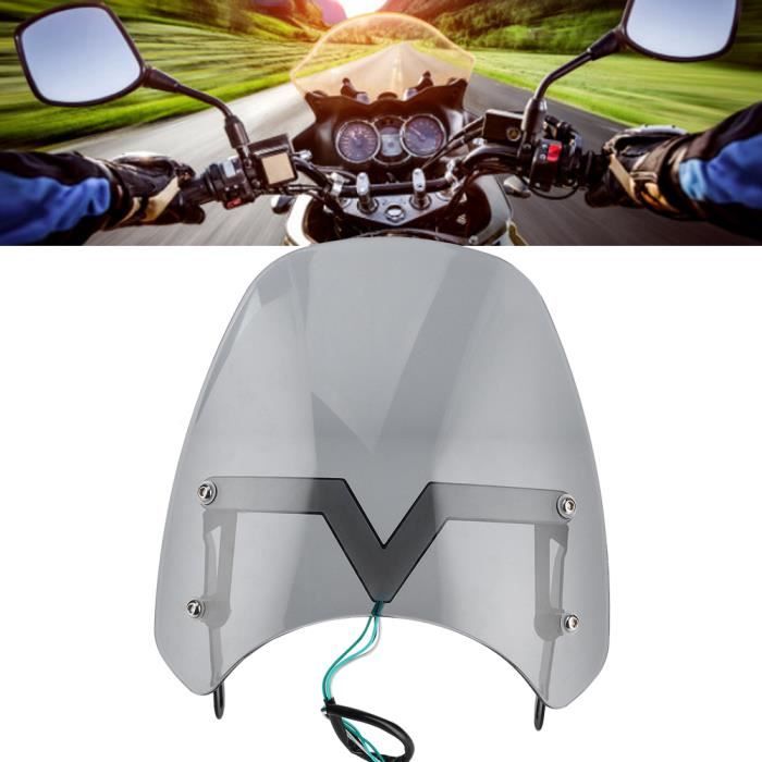 Déflecteur Universel De Pare-Brise De Moto Pour Moto Phares 5 '' - 7 '' (Noir