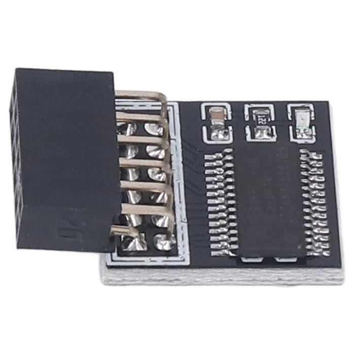Module TPM 2.0 20 Broches - Pour Carte Mère DDR4, Chiffrement Windows 11 Et Sécurité PC - 3