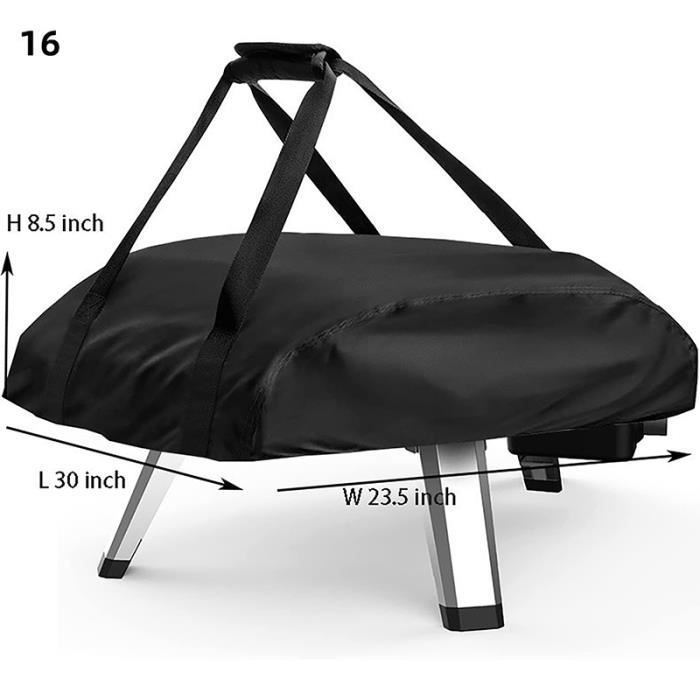 Housse Imperméable Foyer Jardin Housse Protection Foyer Extérieur - Tissu Oxford Imperméable 80x80x65cm - Anti-UV Et Vent Housse Four A Pizza Exterieur