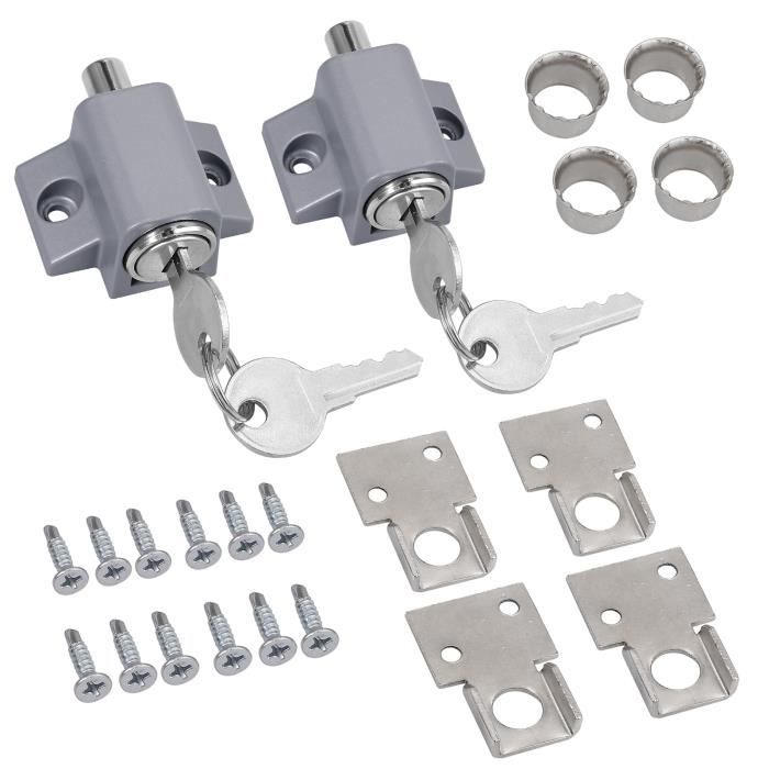 Akozon Serrure en T de camion Serrure de porte de garage de boîte à