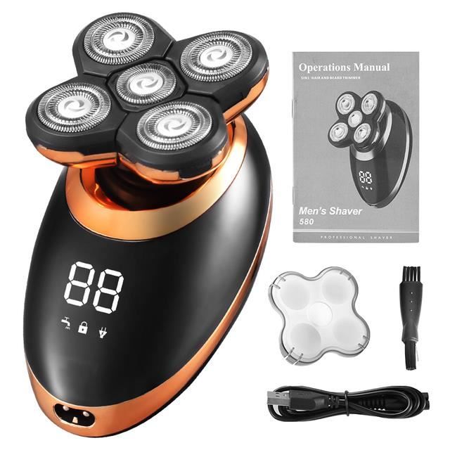 Kit De 5 Têtes De Remplacement Pour Rasoir Électrique - Lames Flottantes 5D - Neuf