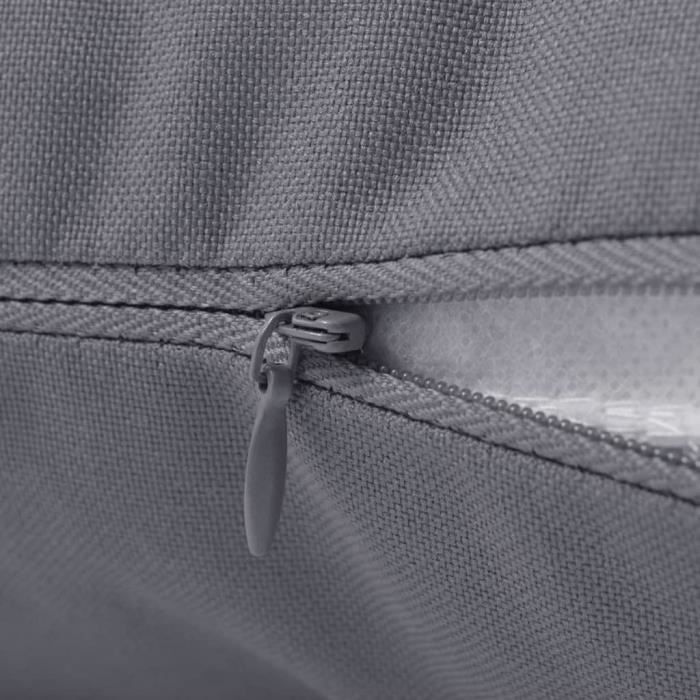 Oreiller d extérieur lot de 4 60 x 40 cm Gris | Leroy Merlin