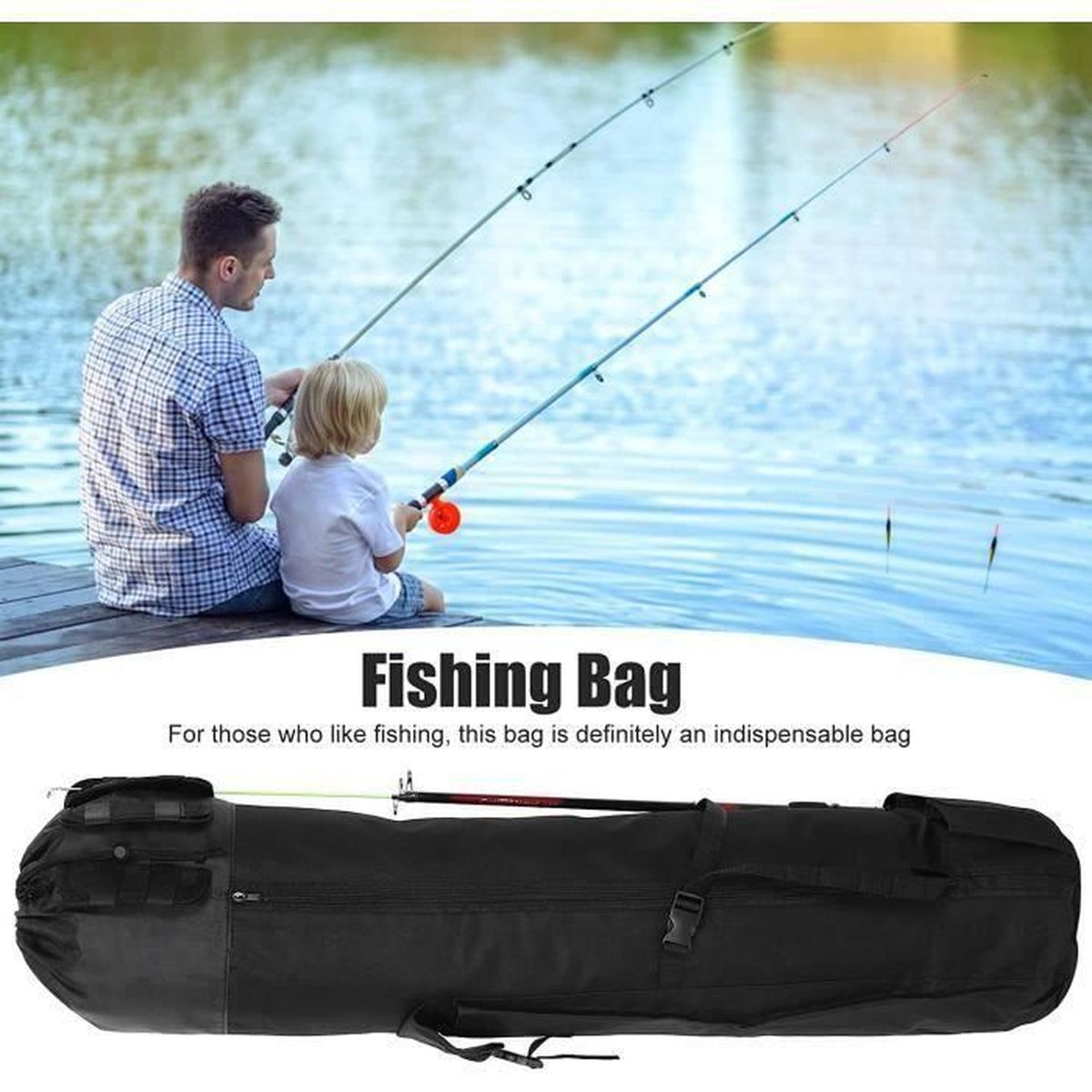 Paquet de canne à pêche multifonctionnel