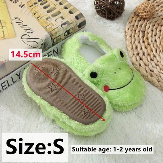 Chaussons Animaux MIXIN Enfant - Antidérapants, Doux, Scratch - Fille/Garçon Maison