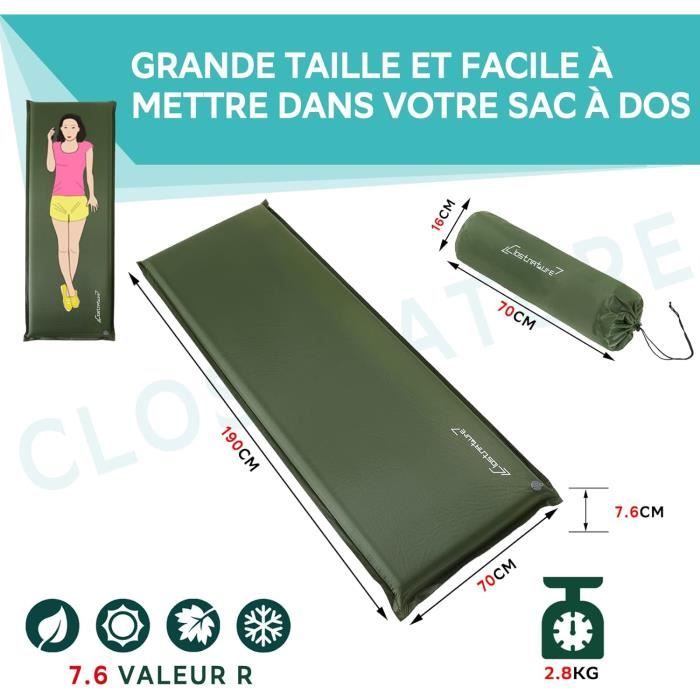 Matelas autogonflant camping – Trouvez le meilleur prix